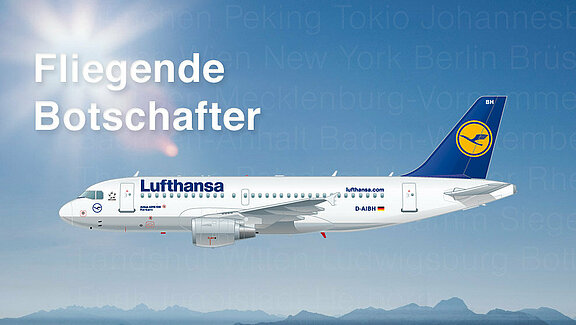 Illustration zum Thema "Fliegende Botschafter"