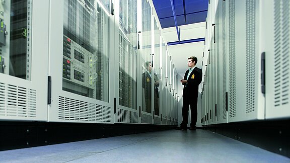 Serverraum bei Lufthansa Systems