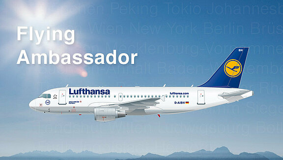 Illustration zum Thema "Fliegende Botschafter"