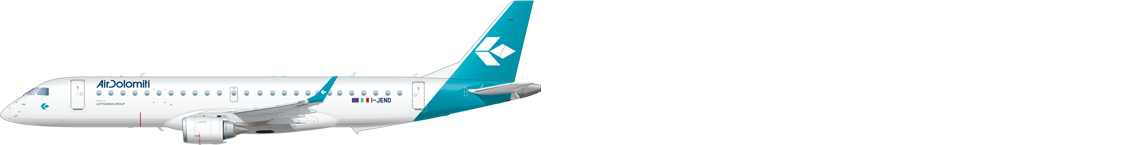 Seitenansicht einer Embraer 190