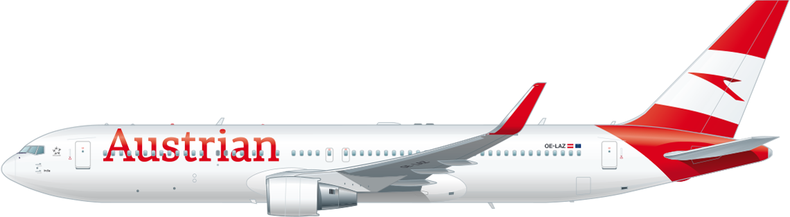 Seitenansicht einer Boeing B767-300ER Seitenansicht einer Boeing B767-300ER