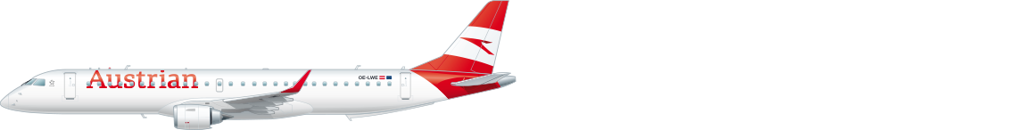 Seitenansicht einer Embraer 195