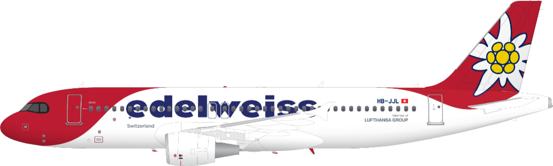Seitenansicht eines Airbus A320 Seitenansicht eines Airbus A320