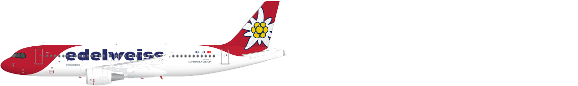 Seitenansicht eines Airbus A320