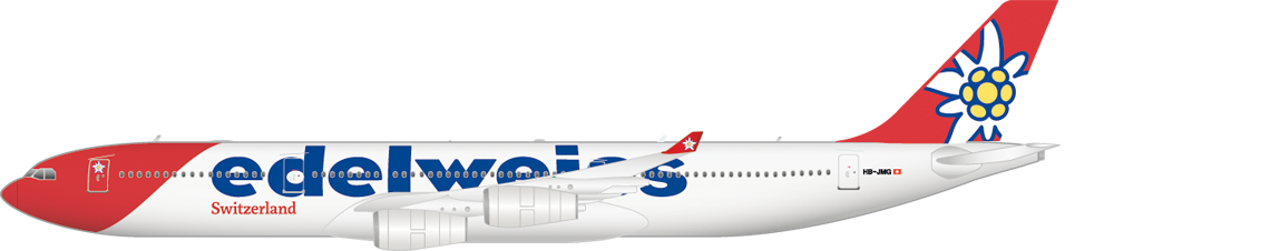 Seitenansicht eines Airbus A340-300