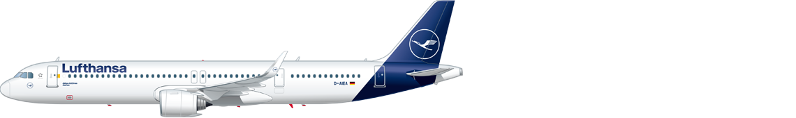 Seitenansicht eines Airbus A321neo