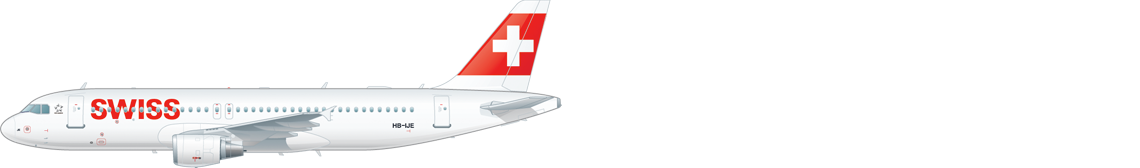 Seitenansicht eines Airbus A320