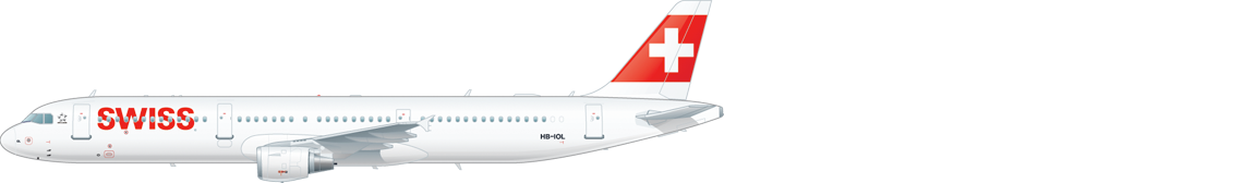 Seitenansicht eines Airbus A321