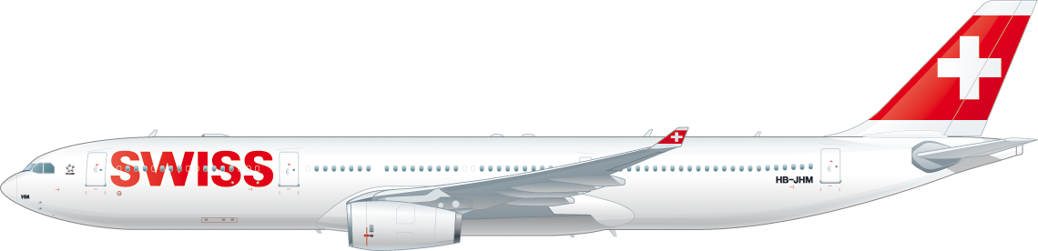 Seitenansicht eines Airbus A330-300 Seitenansicht eines Airbus A330-300