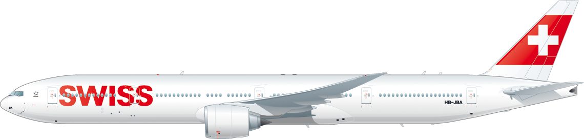 Seitenansicht einer Boeing 777-300ER Seitenansicht einer Boeing 777-300ER
