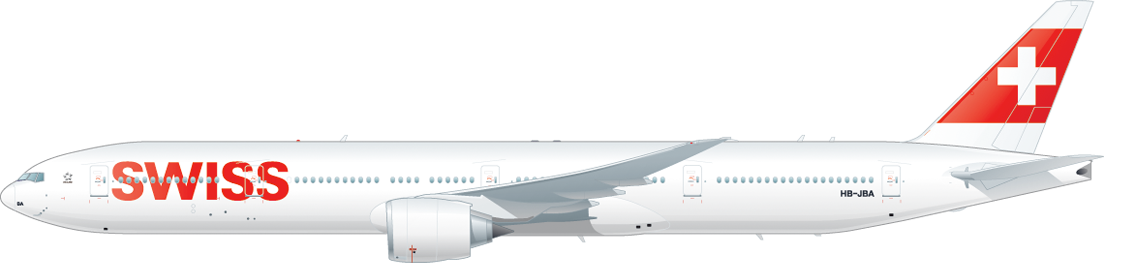 Seitenansicht einer Boeing 777-300ER