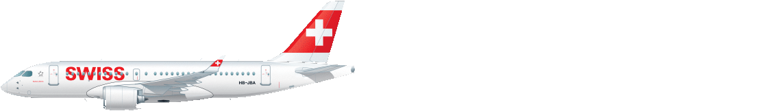 Seitenansicht einer Bombardier CS100