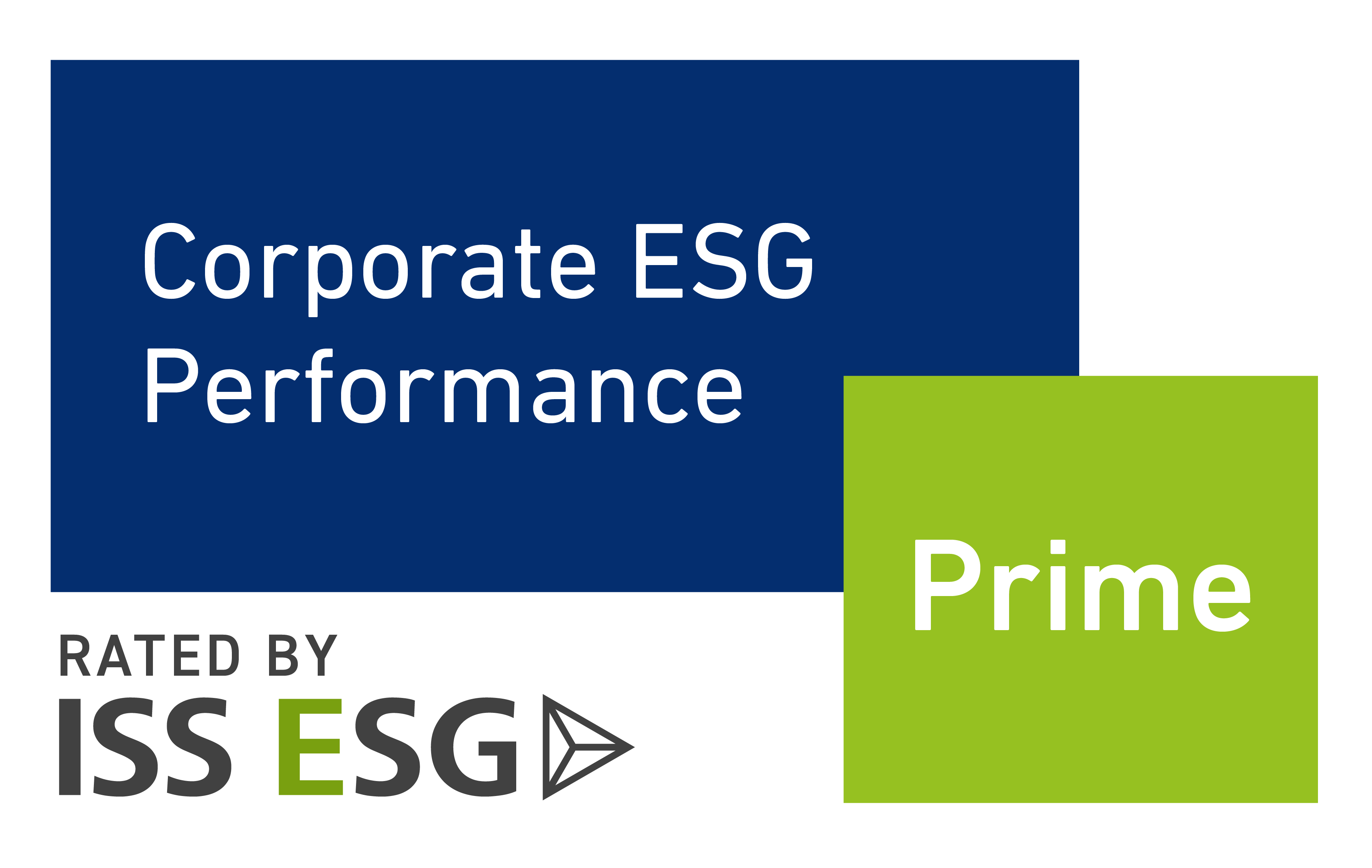 Prime Label Corporate Responsiblity Logo Logo des Prime Status des Unternehmens ISS