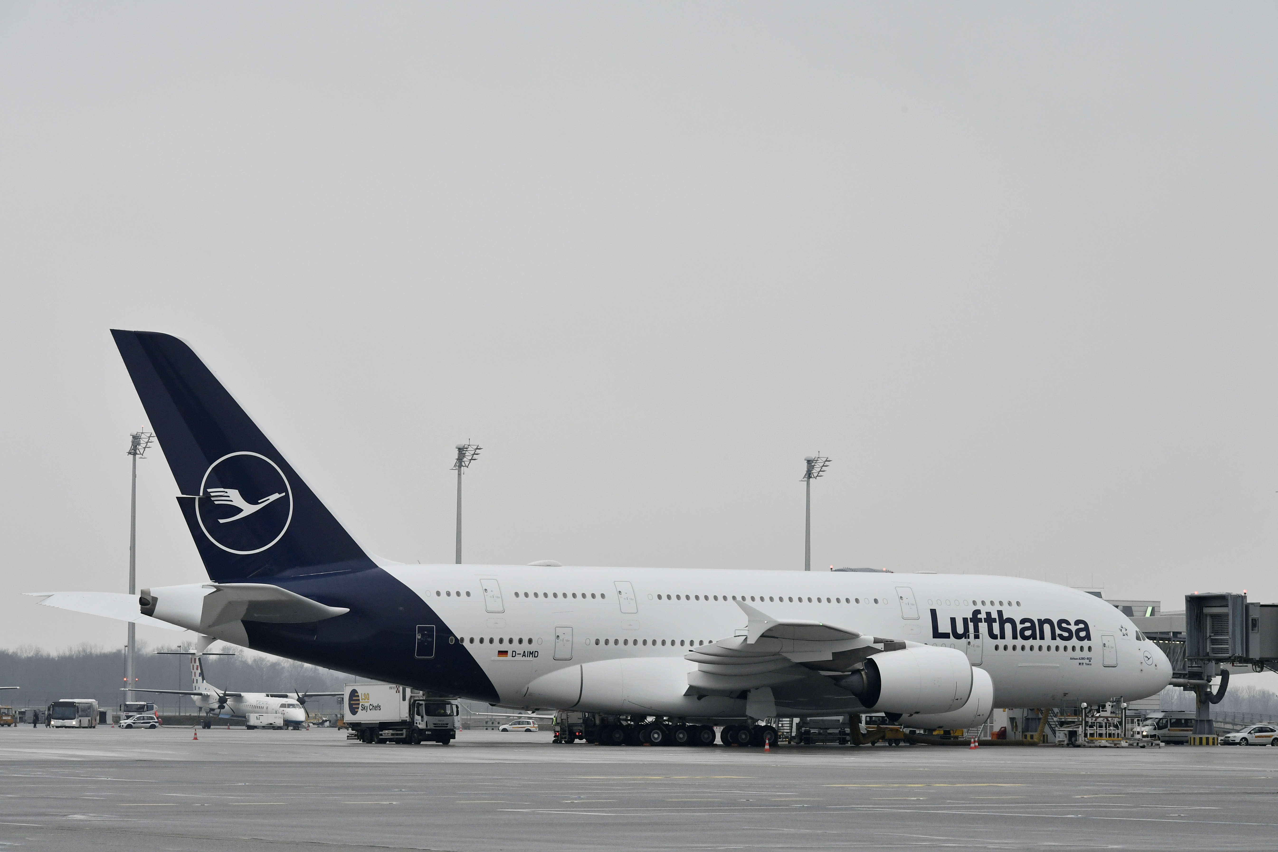 Aufkleber Lufthansa " A380" Unsere erste A380 ist gelandet 