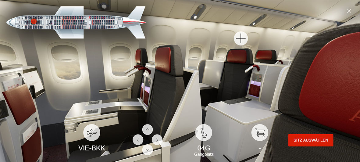 Finding A Seat Made Easy Austrian Airlines Presents 3d Seatmap Lufthansa Group